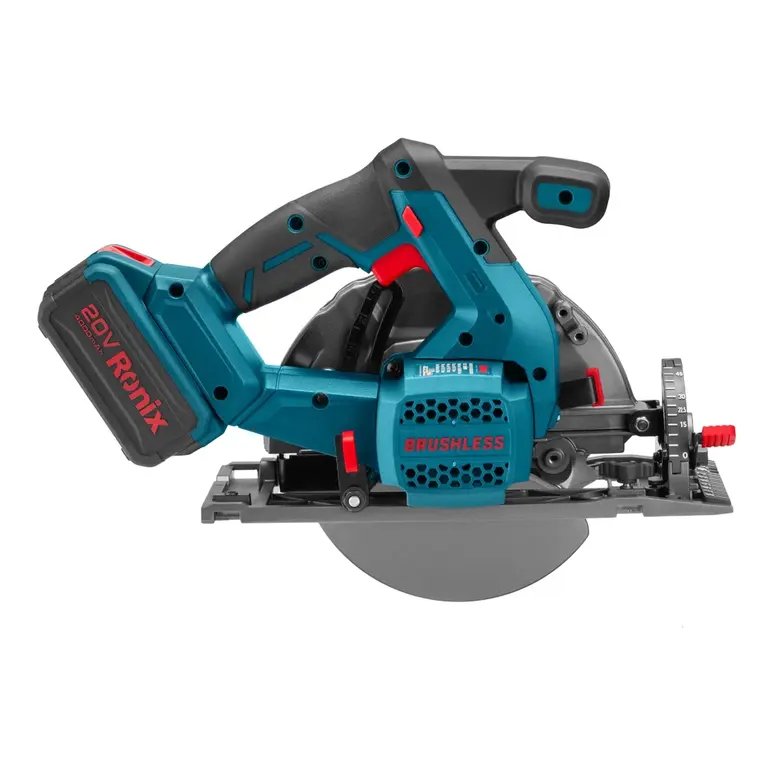 کیت اره گردبر شارژی براش‌لس ۲۰ ولت رونیکس مدل ۸۹۰۲K